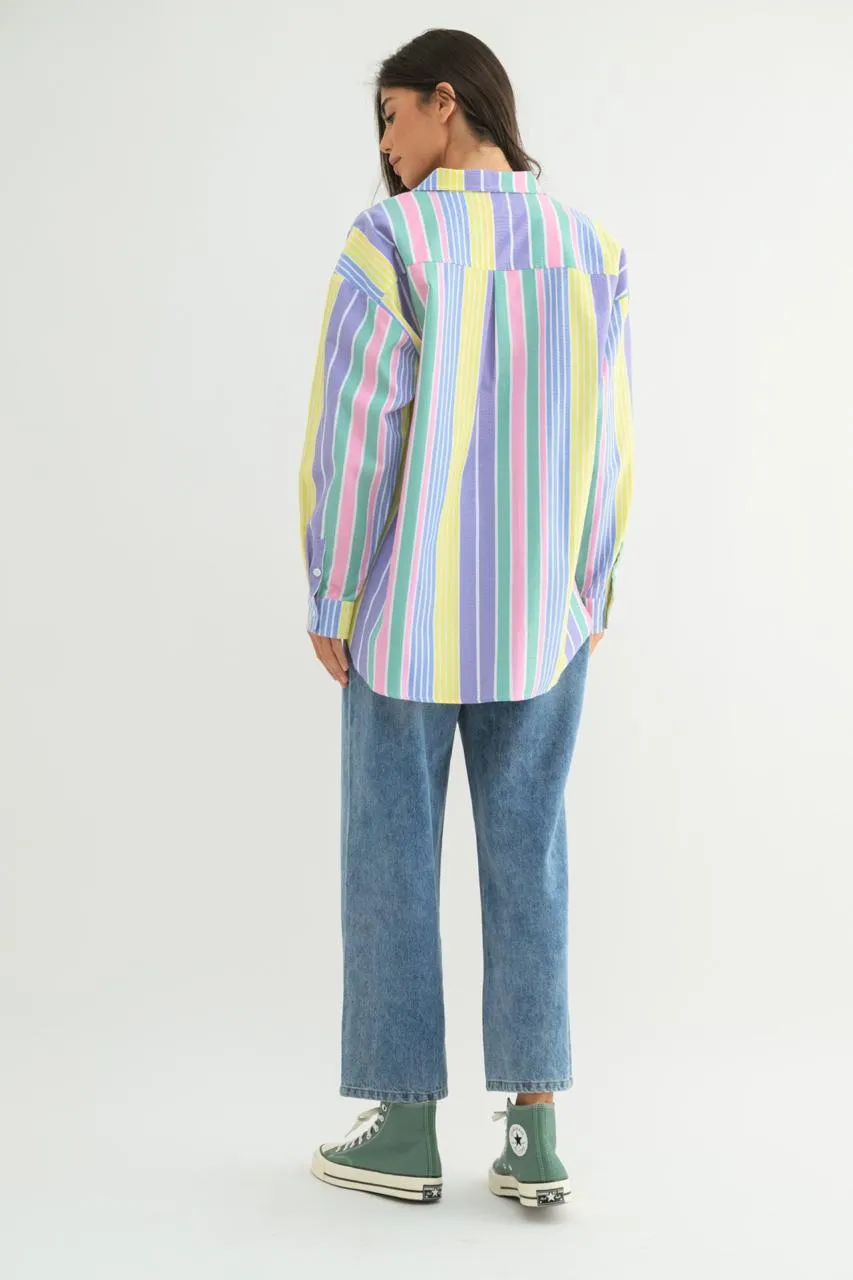 Full of Surprises Striped Shirt