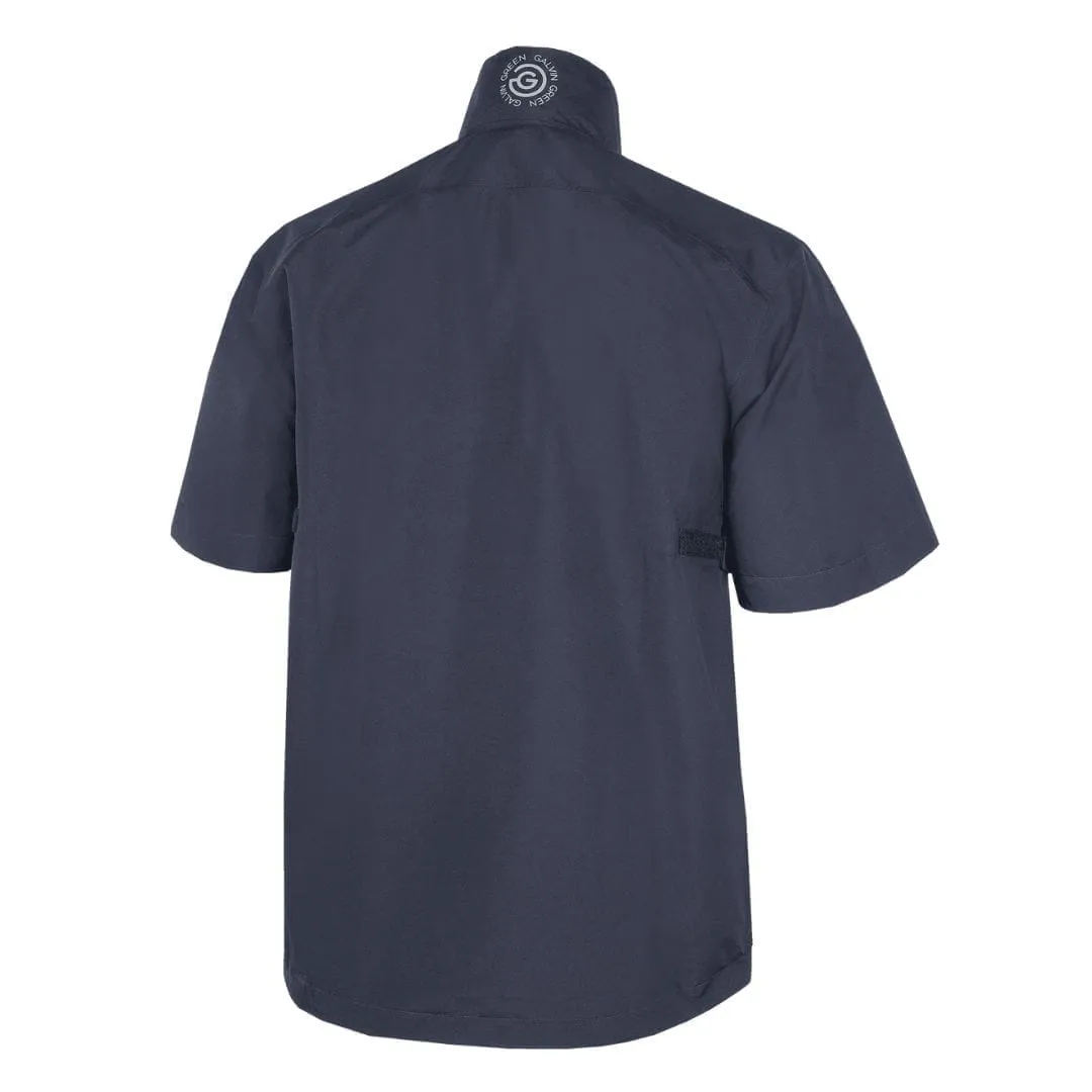 Galvin Green Axl Short Sleeve Waterproof Golf Jacket (White/Navy/Orange)