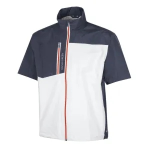 Galvin Green Axl Short Sleeve Waterproof Golf Jacket (White/Navy/Orange)