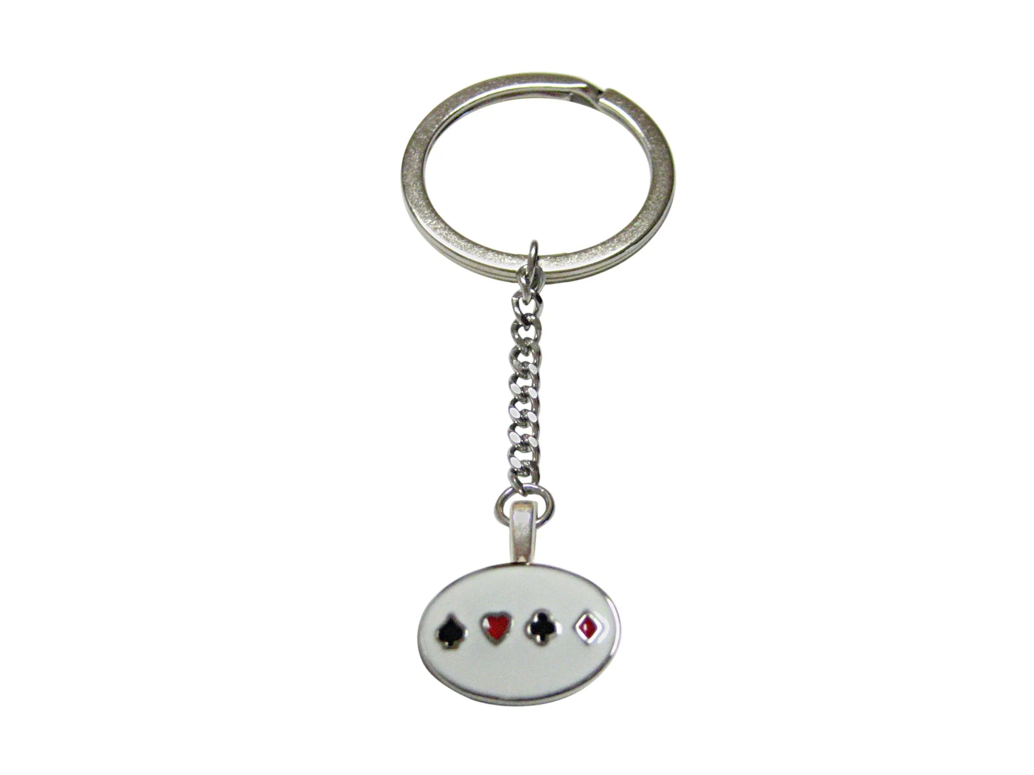 Gambling Card Suits Keychain