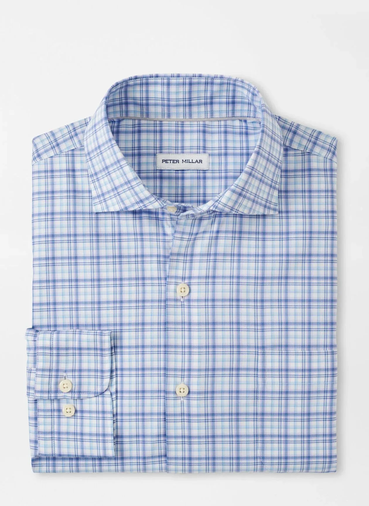 Garrow Crown Lite Cotton-Stretch Sport Shirt (Blue Freesia)
