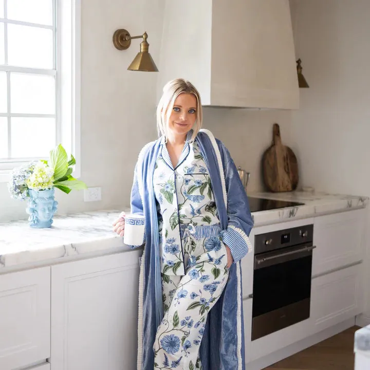 GEORGIE BLUE FLORAL PJ SET