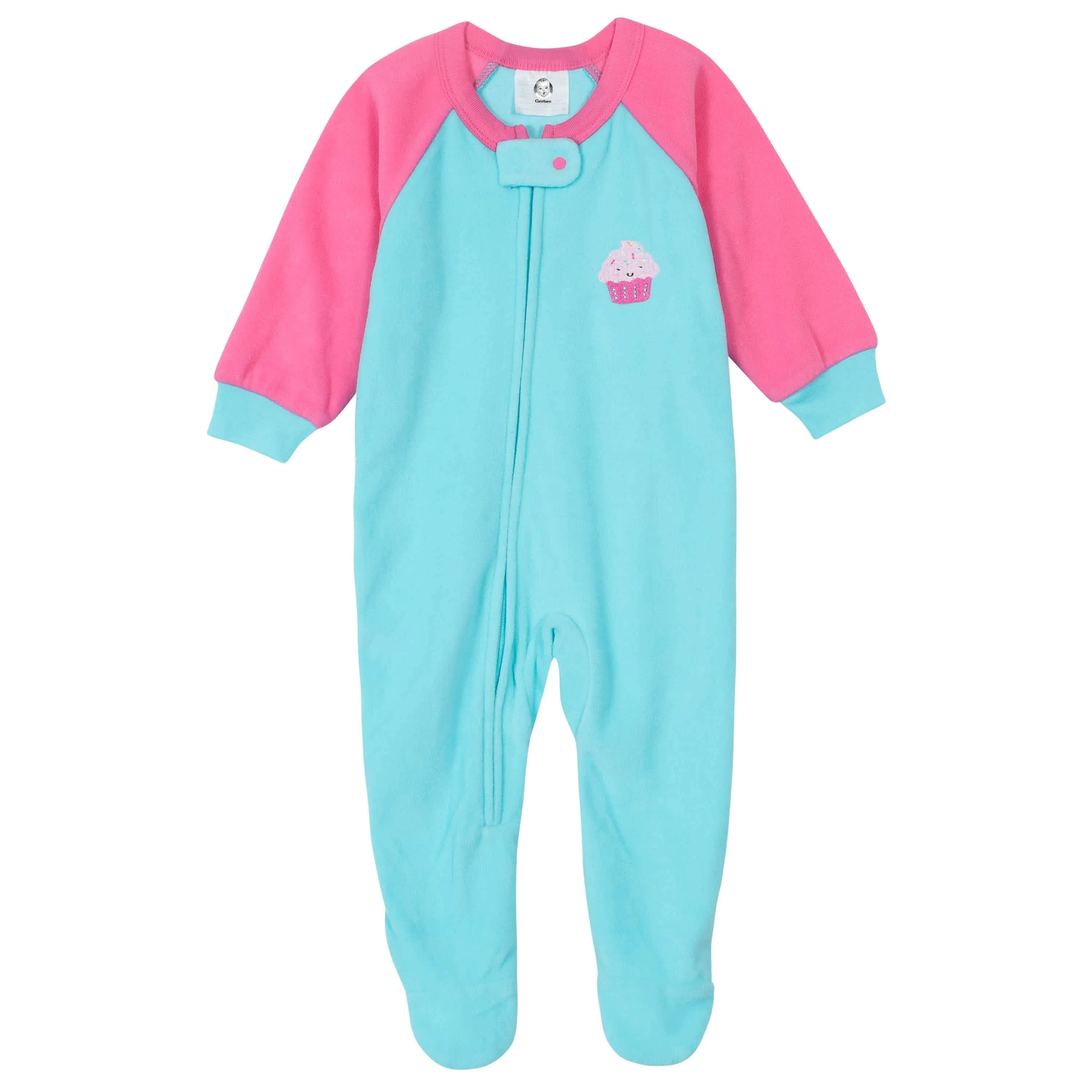 Gerber® 4-Pack Baby Girls Cupcakes & Donuts Fleece Pajamas