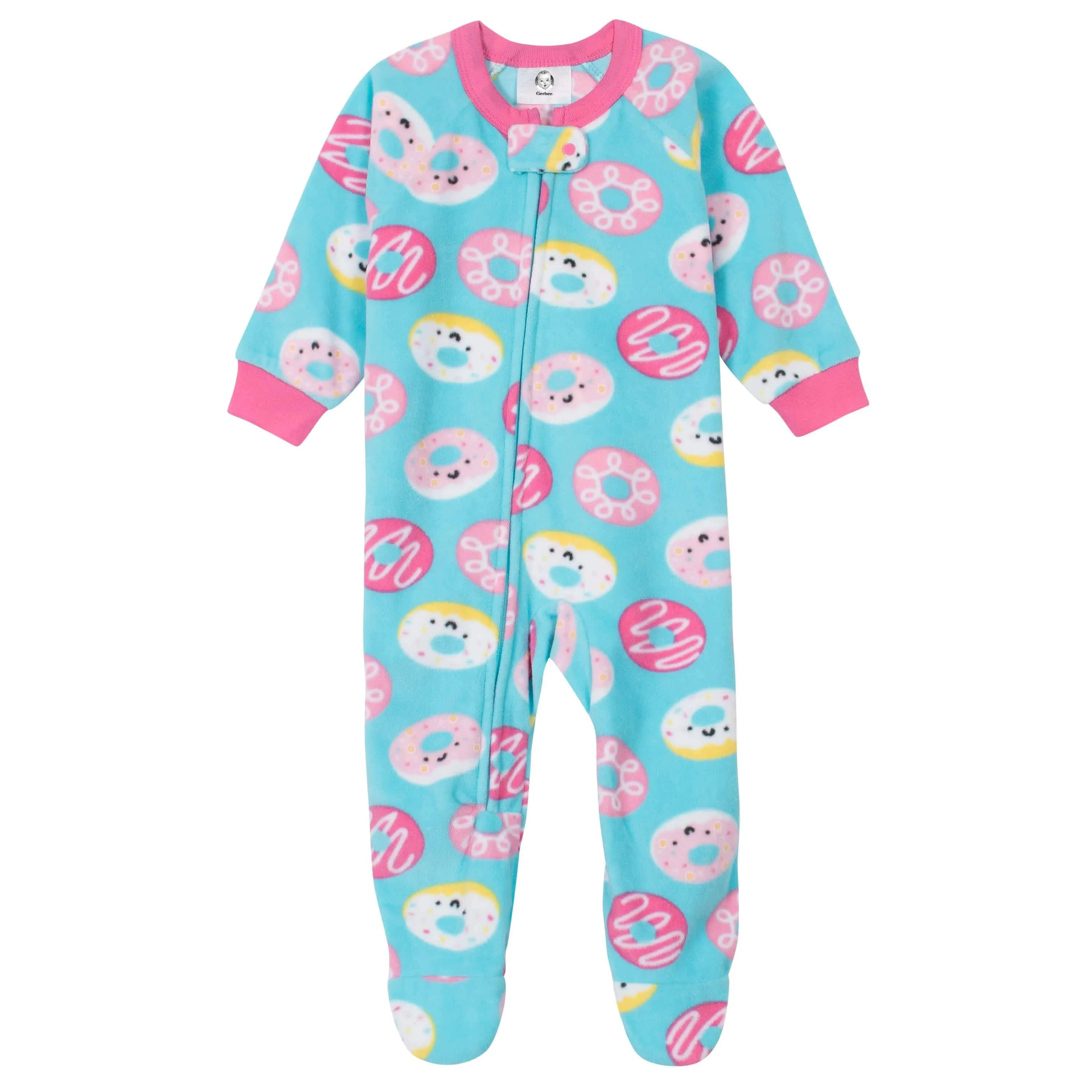 Gerber® 4-Pack Baby Girls Cupcakes & Donuts Fleece Pajamas