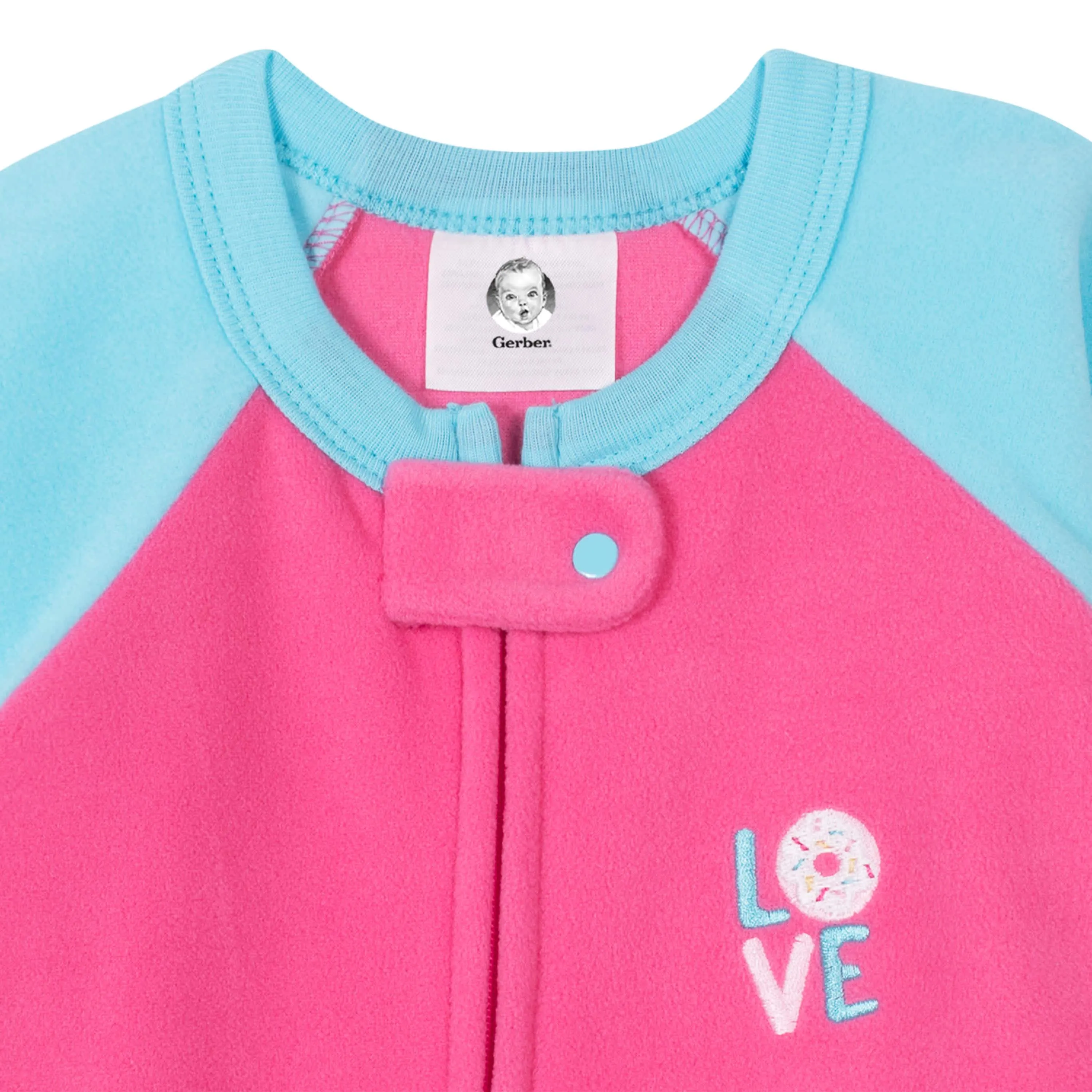 Gerber® 4-Pack Baby Girls Cupcakes & Donuts Fleece Pajamas