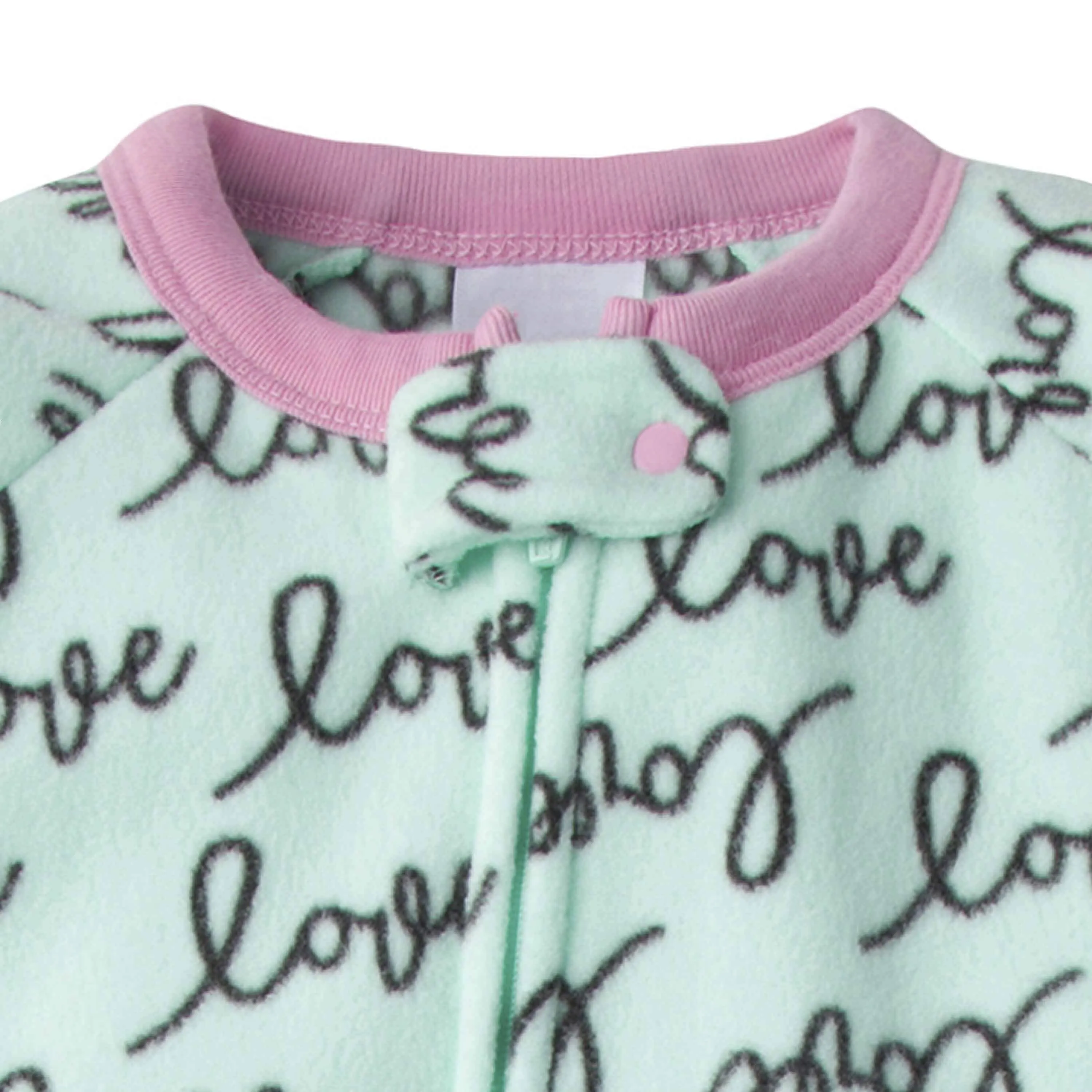 Gerber® 4-Pack Baby Girls Rainbows & Love Fleece Pajamas