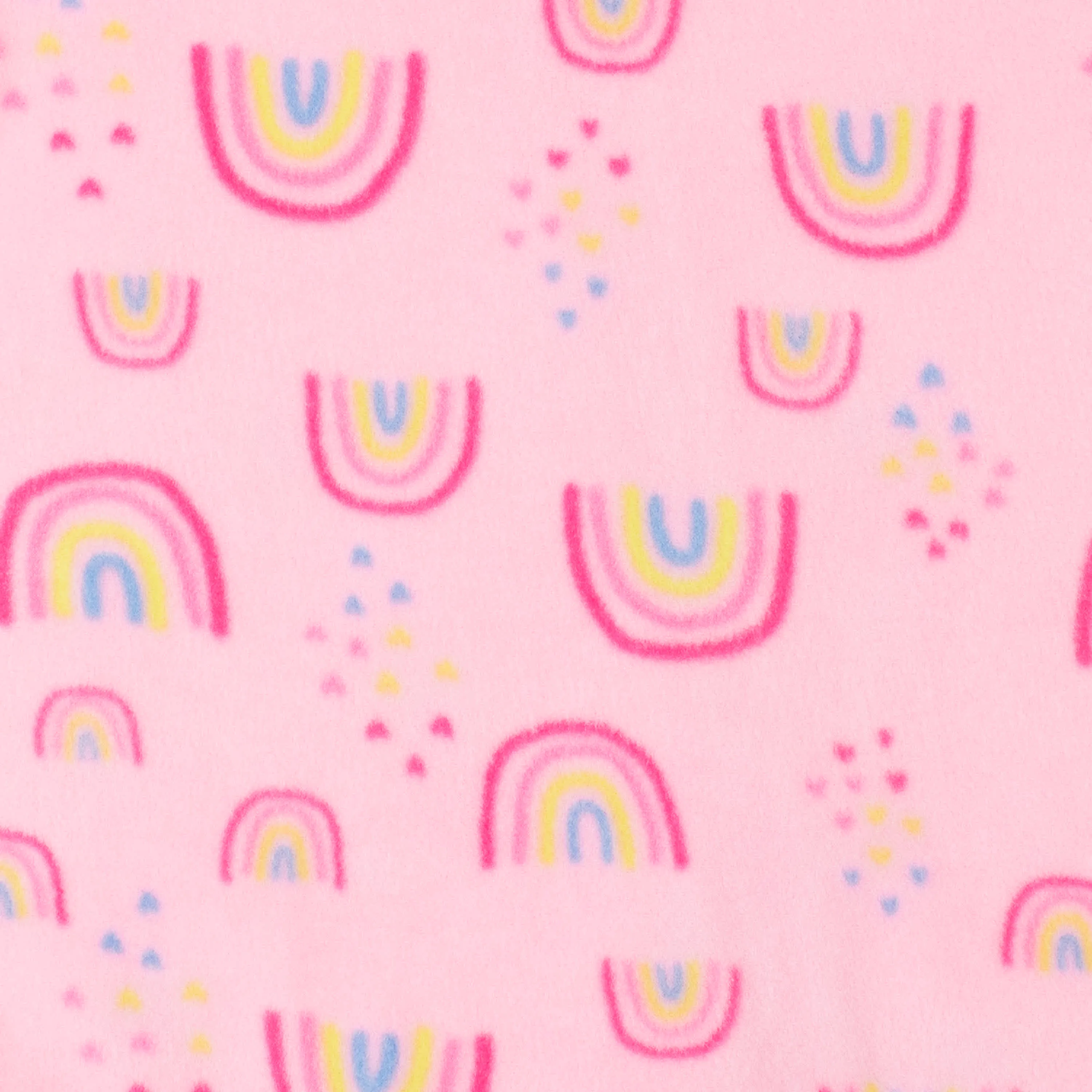 Gerber® 4-Pack Baby Girls Rainbows & Love Fleece Pajamas