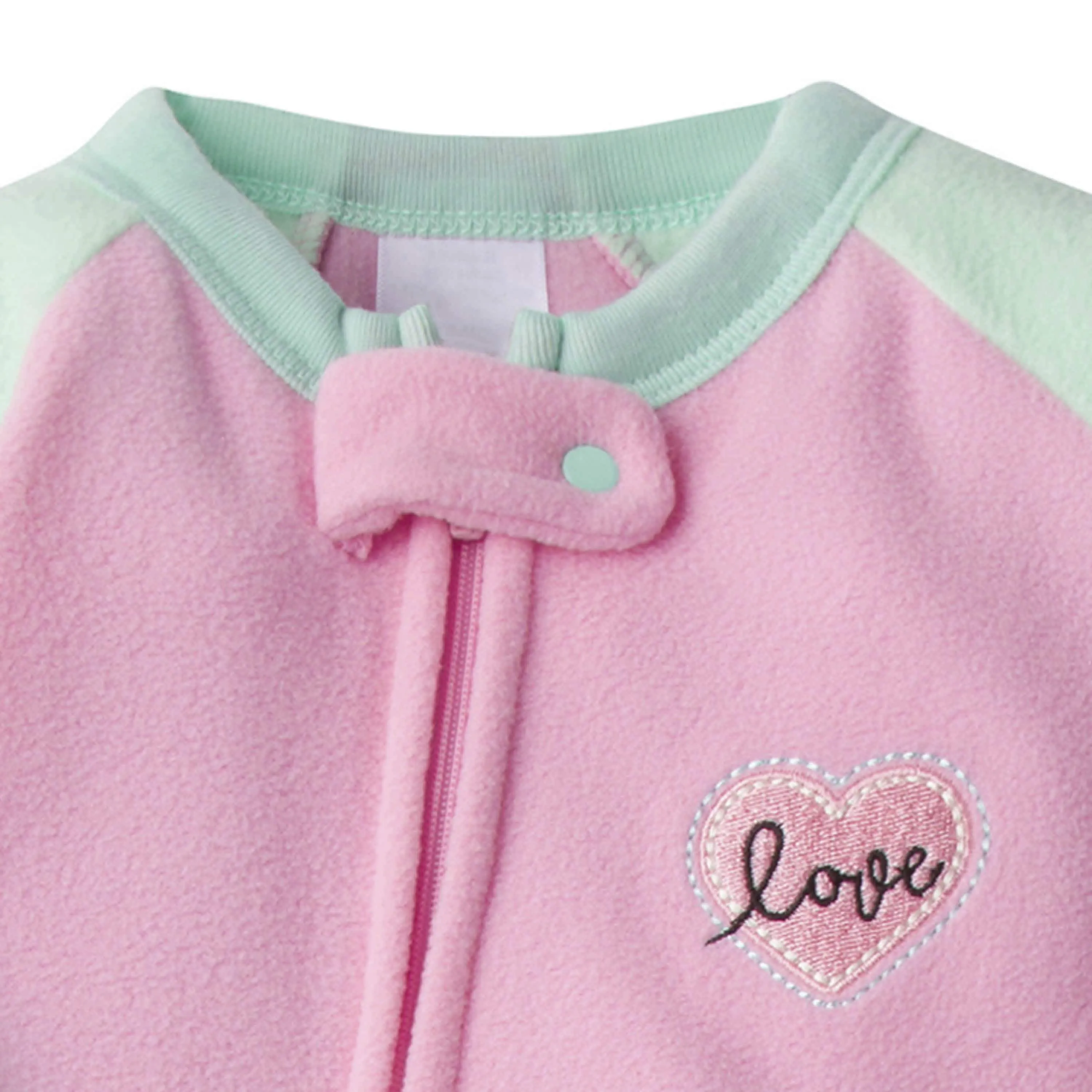 Gerber® 4-Pack Baby Girls Rainbows & Love Fleece Pajamas