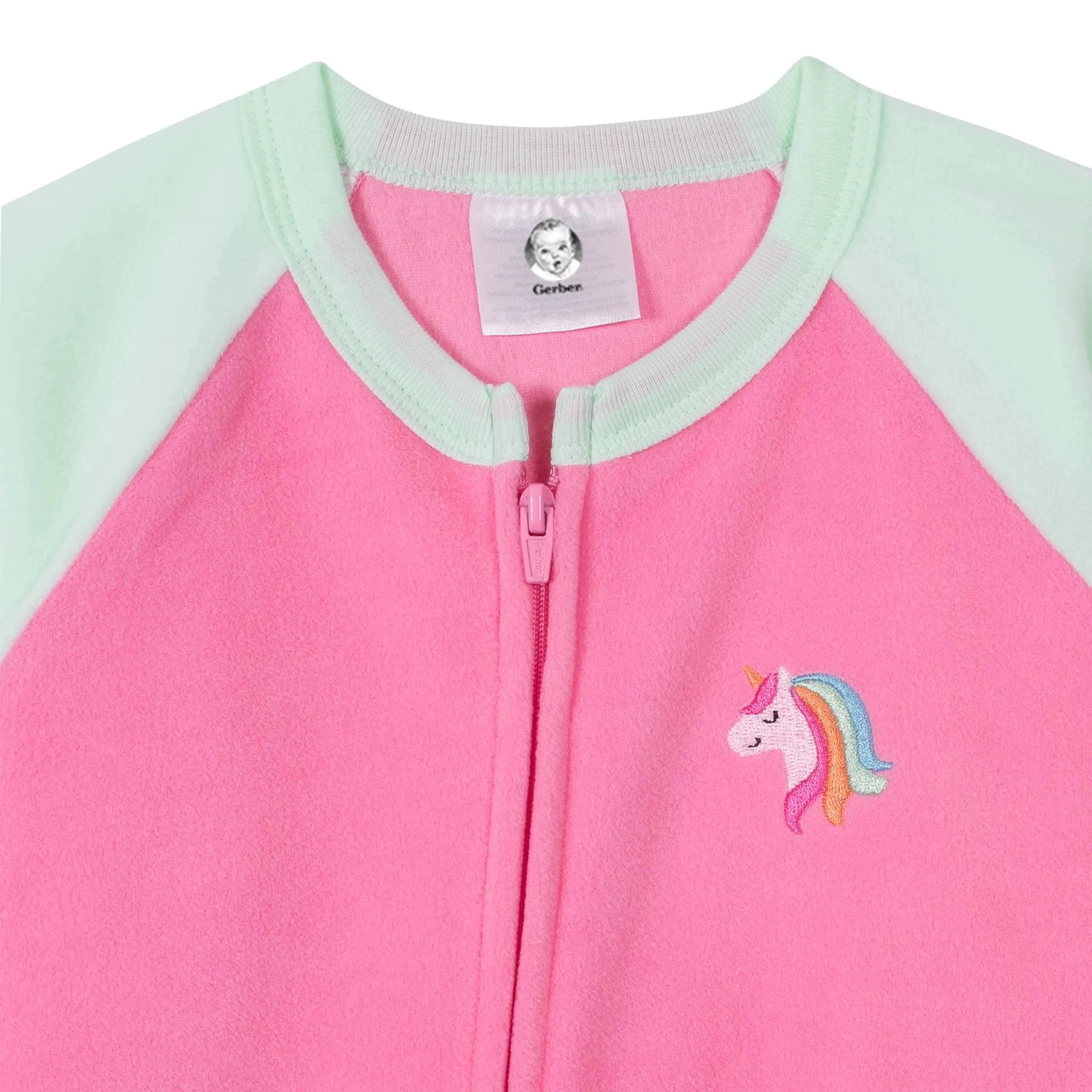 Gerber® 4-Pack Toddler Girls Cupcakes & Unicorns Fleece Pajamas