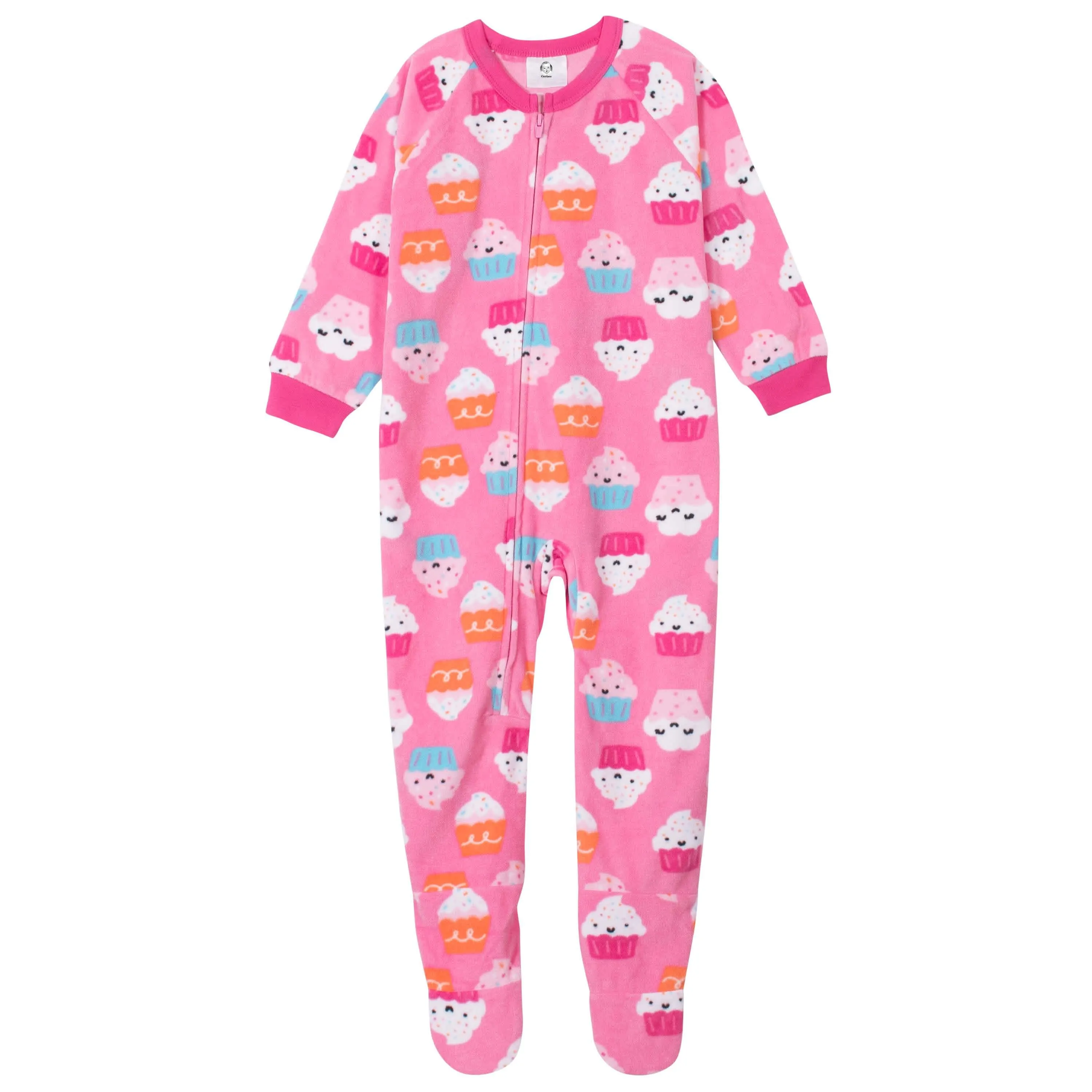 Gerber® 4-Pack Toddler Girls Cupcakes & Unicorns Fleece Pajamas