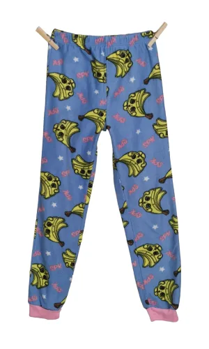 GIRL SIZE MEDIUM (7/8 YEARS) - SHOPKINS, Fleece Pajama Bottoms EUC B8