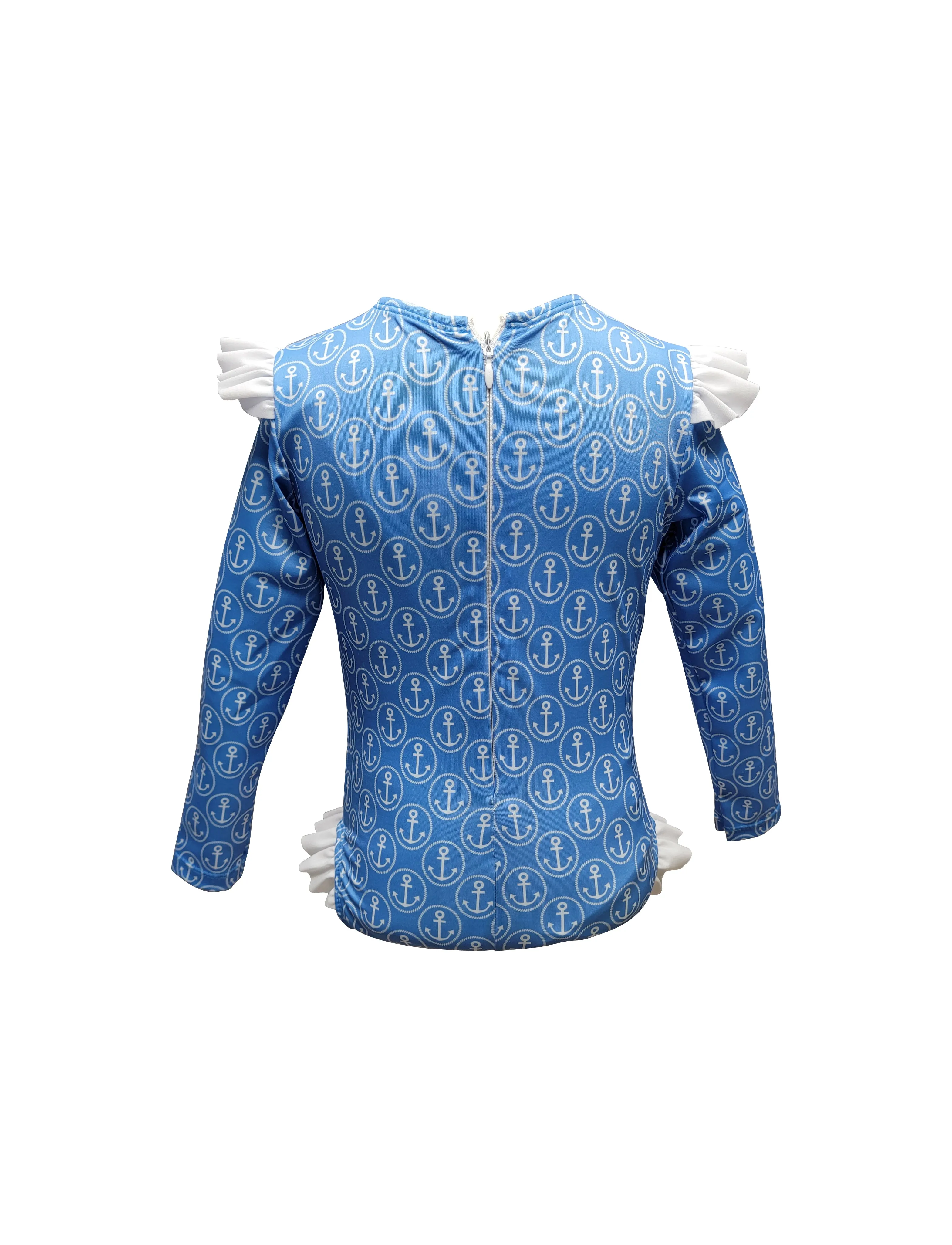 Girl's "Anchors" Print Unsuits