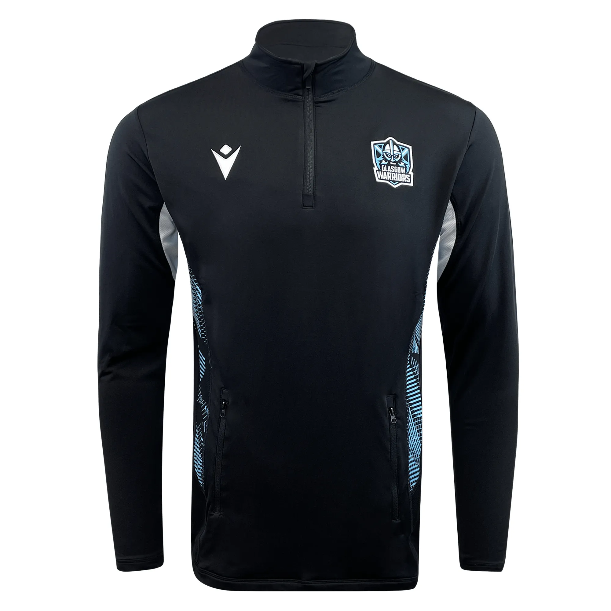 Glasgow Warriors Rugby 22/23 Softshell 1/4 Zip by Macron