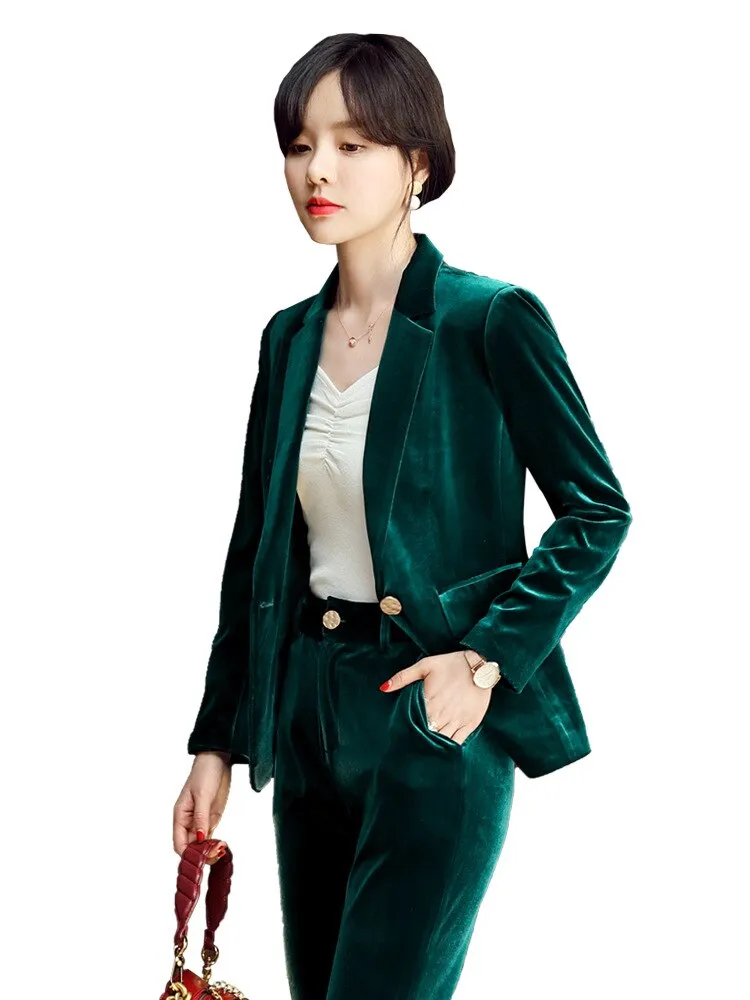 Gold Velvet Suits