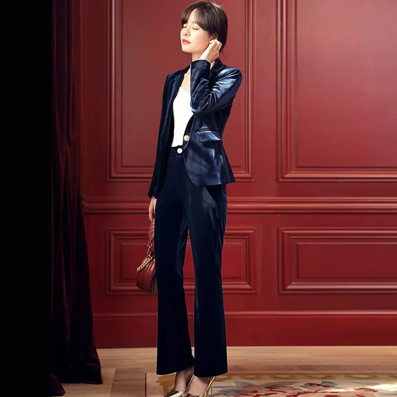 Gold Velvet Suits