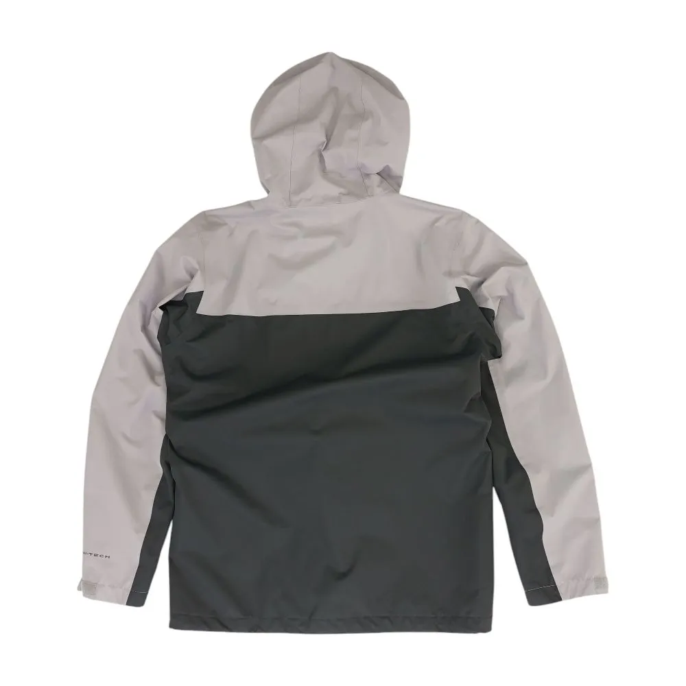 Gray Solid Rain Jacket