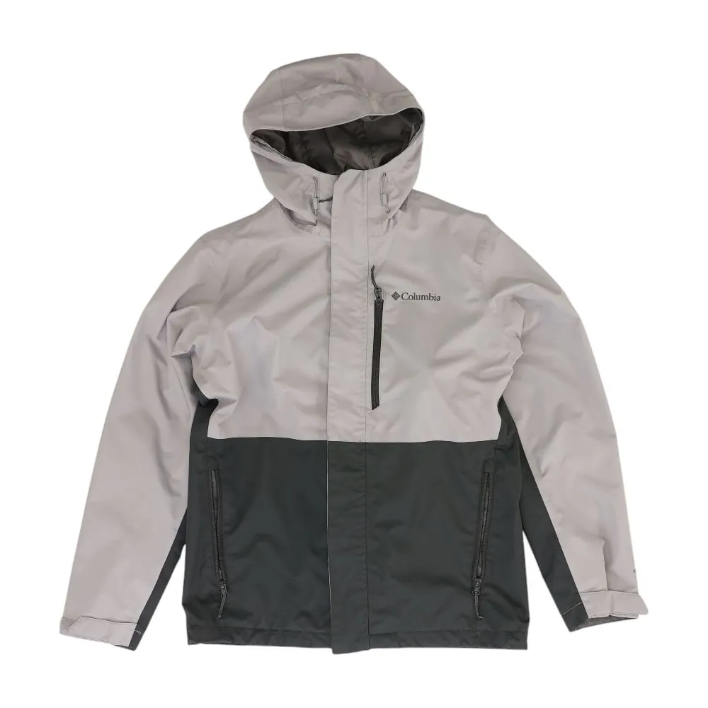 Gray Solid Rain Jacket