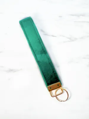 Green Velvet Key Fob