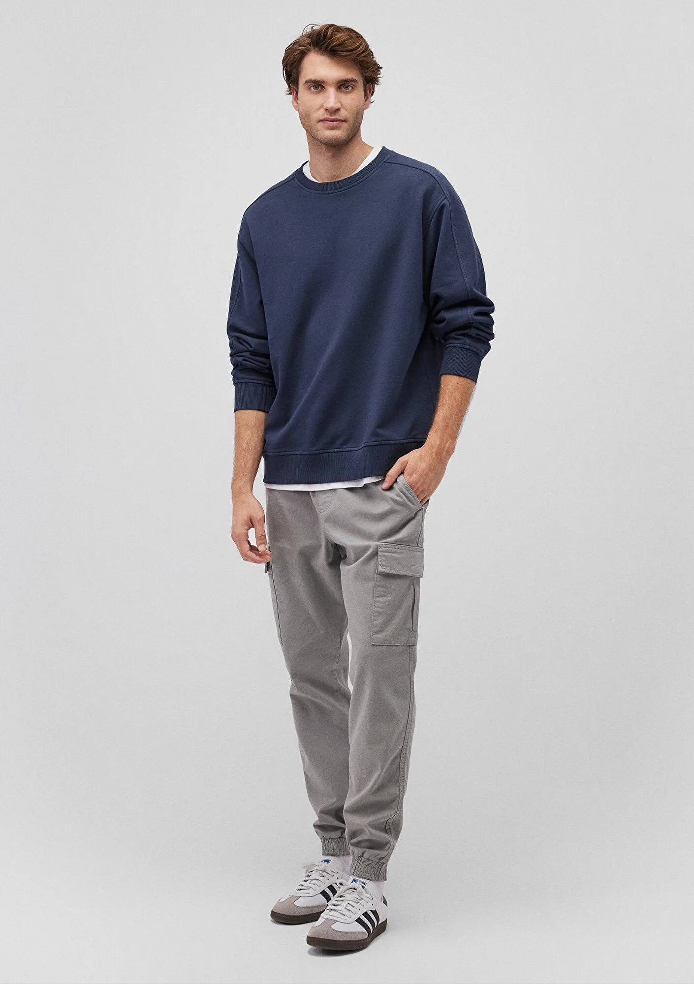 Grey Cargo Pants
