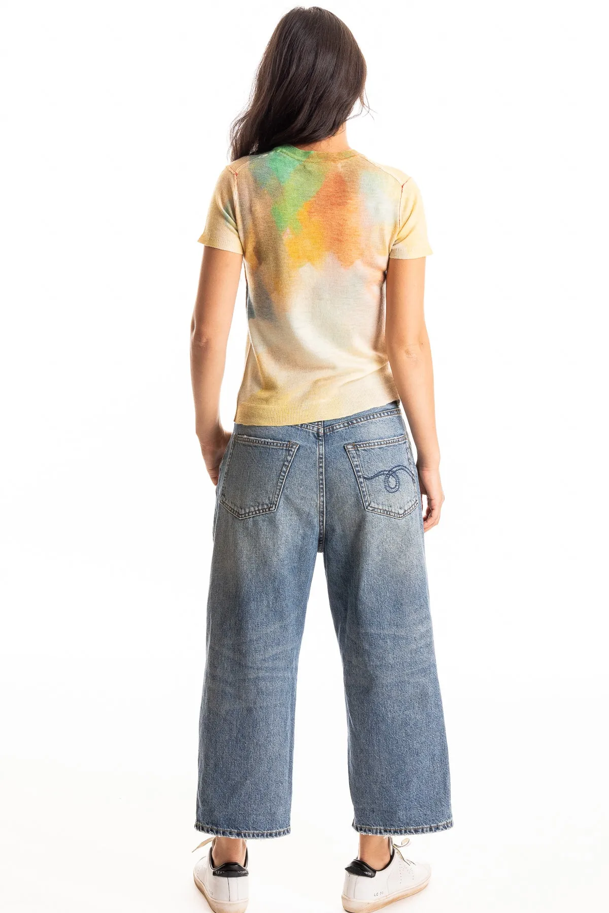 GUH-Short Sleeve Painted Crew Sunset