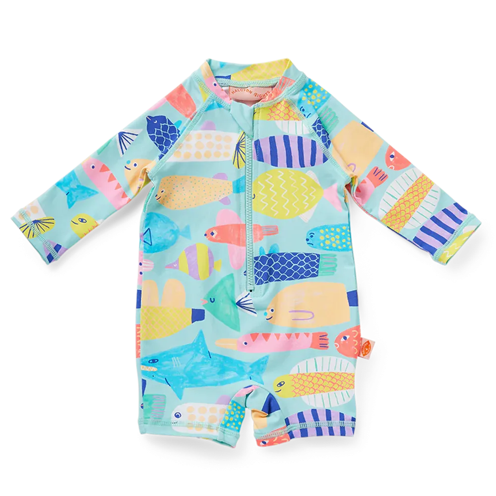 HALCYON NIGHTS BABY LONG SLEEVE SUPER SUIT RAINBOW REEF