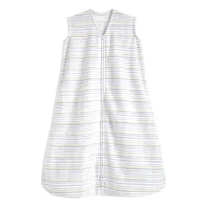 Halo Sleep Micro-Fleece Sleep Sack in “Multi Stripe Grey” : Size NB to 6 M /TOG 1.0