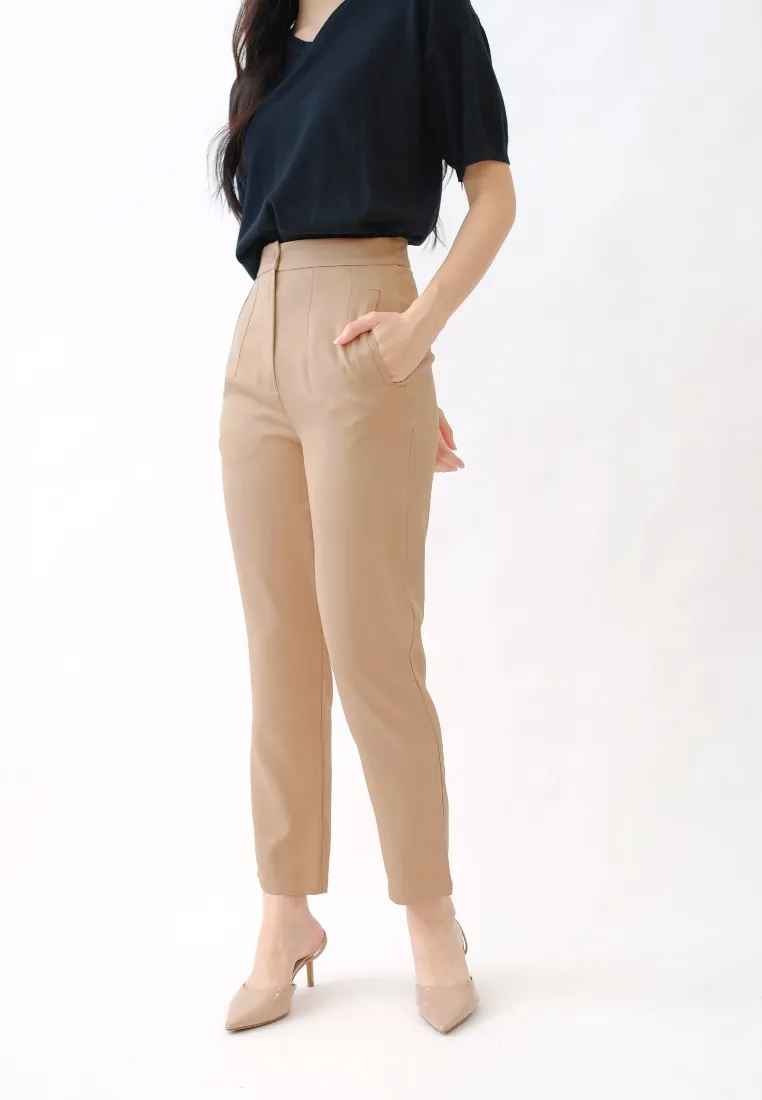 Haris Pearl Button Tapered Pants