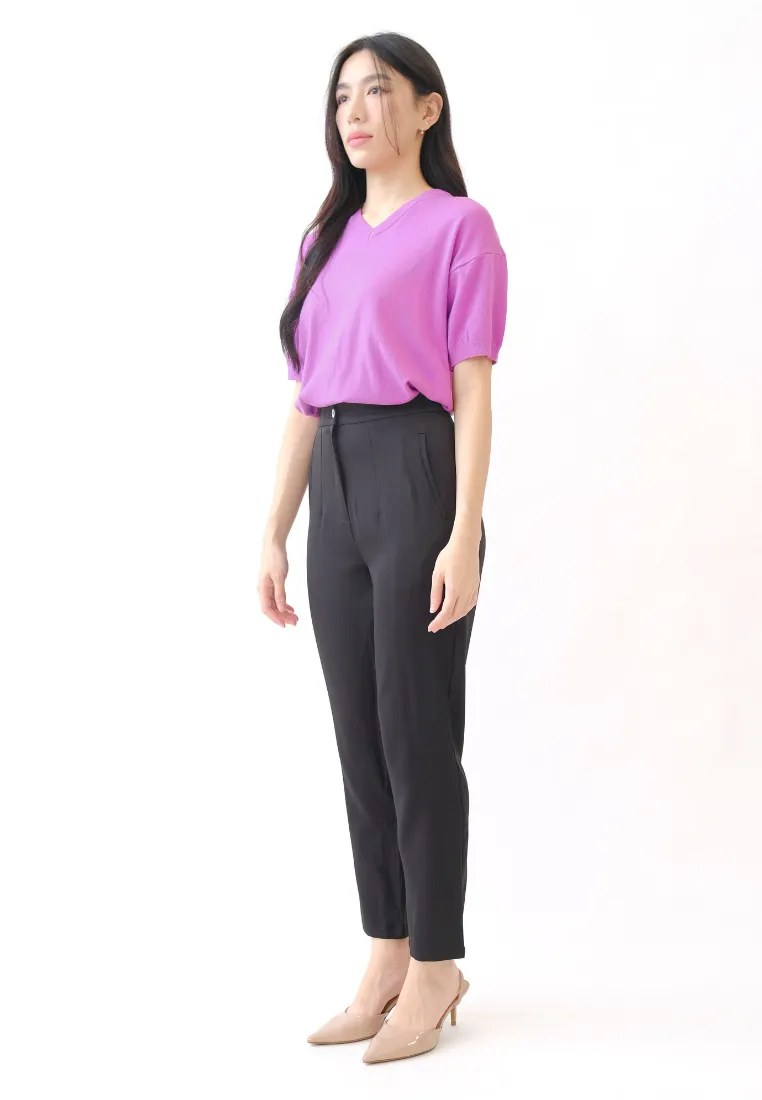Haris Pearl Button Tapered Pants