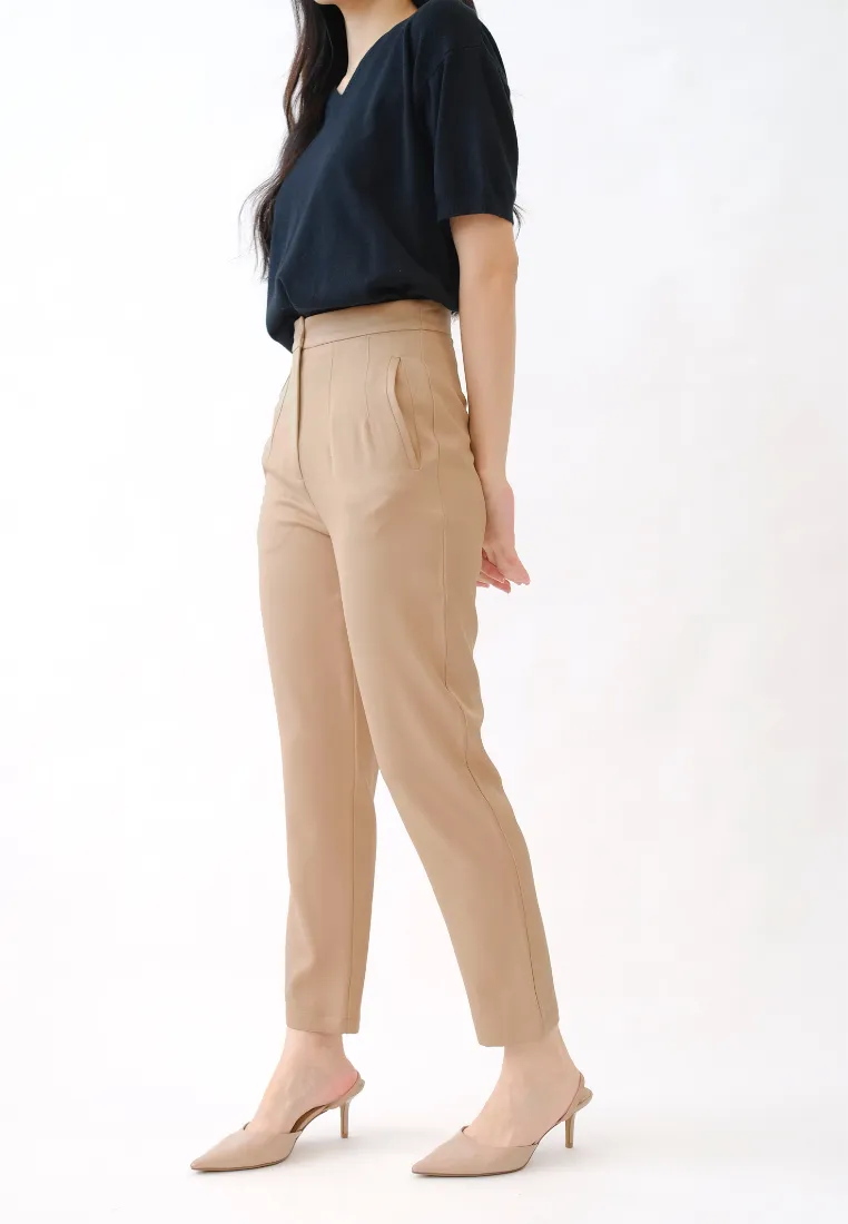 Haris Pearl Button Tapered Pants