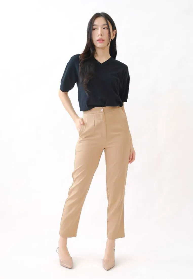 Haris Pearl Button Tapered Pants