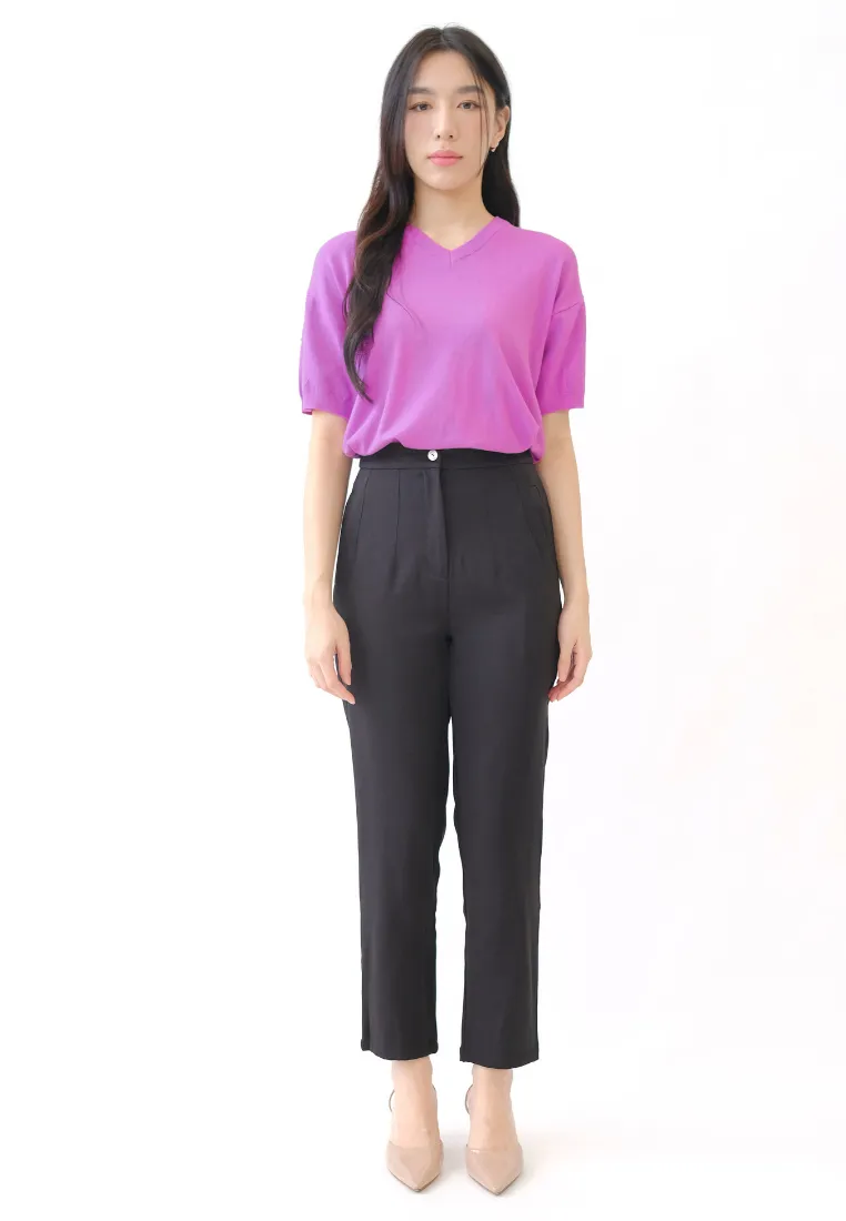 Haris Pearl Button Tapered Pants