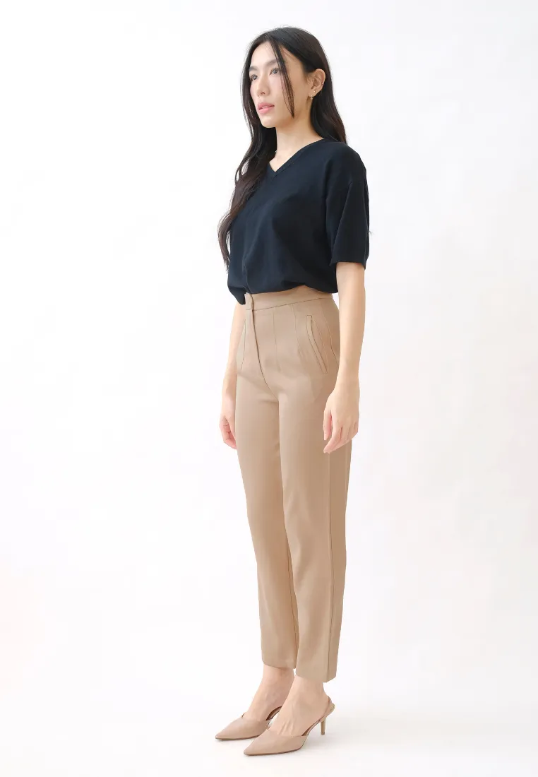 Haris Pearl Button Tapered Pants