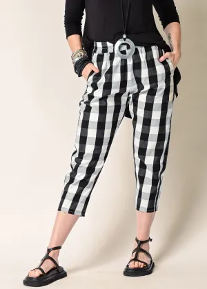 Hattie Pant in Onyx Check