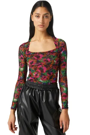 Hayworth bodysuit- jewel tone flora