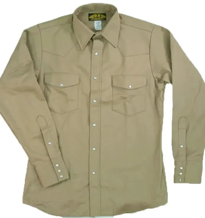 Heavyweight Khaki Work Shirt - Made in USA