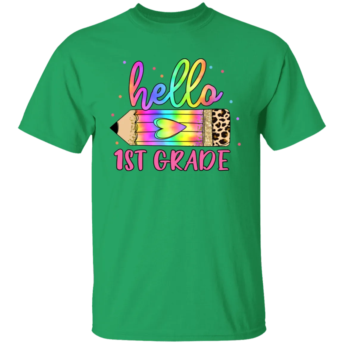 Hello First Grade Youth 5.3 oz 100% Cotton T-Shirt