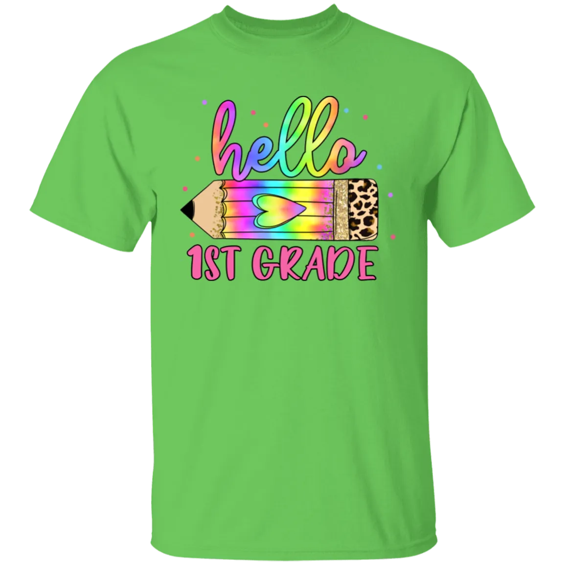 Hello First Grade Youth 5.3 oz 100% Cotton T-Shirt