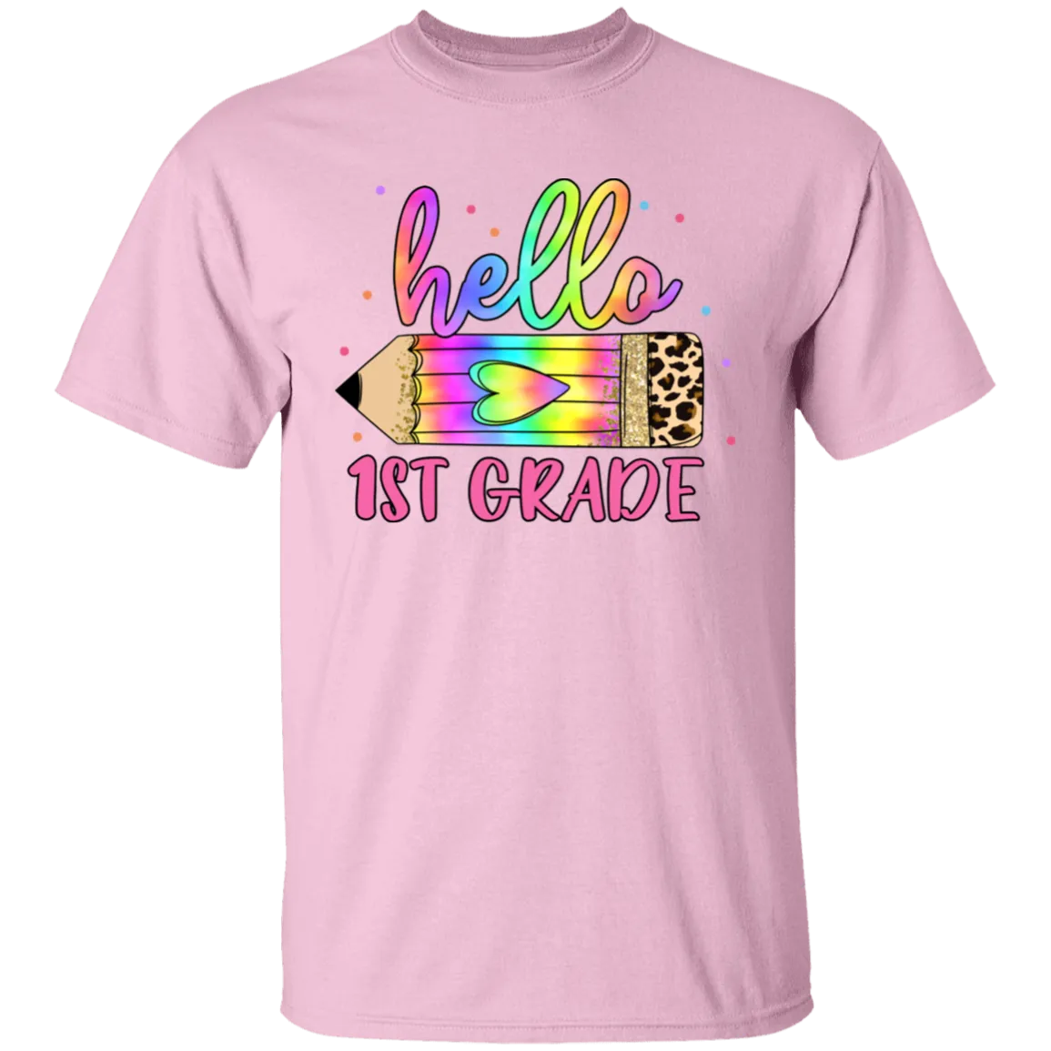 Hello First Grade Youth 5.3 oz 100% Cotton T-Shirt