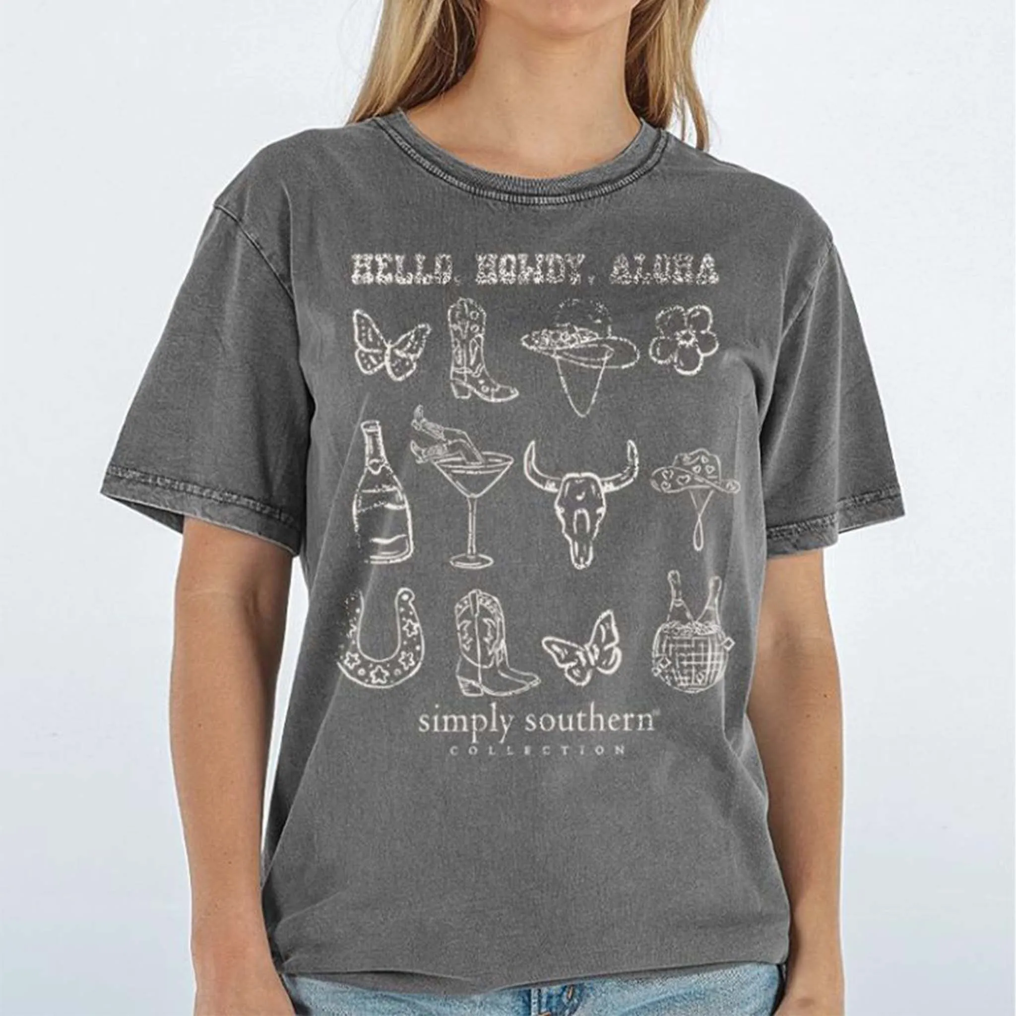 Hello Howdy Aloha Short Sleeve T-Shirt
