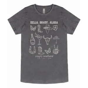 Hello Howdy Aloha Short Sleeve T-Shirt