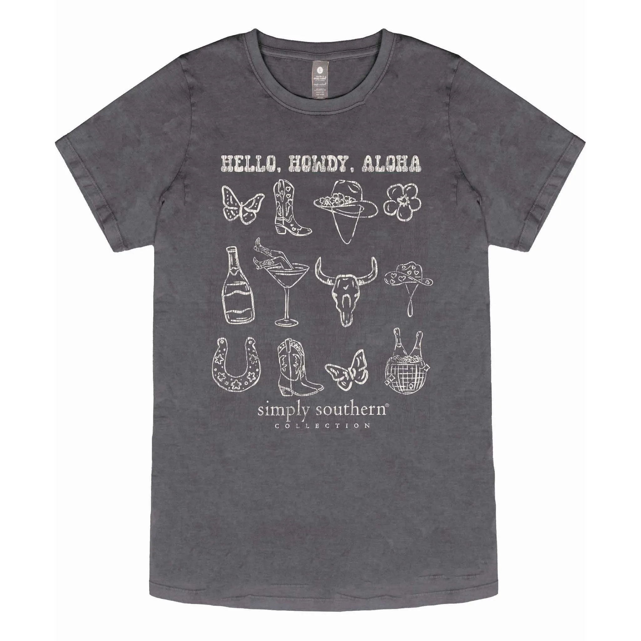 Hello Howdy Aloha Short Sleeve T-Shirt