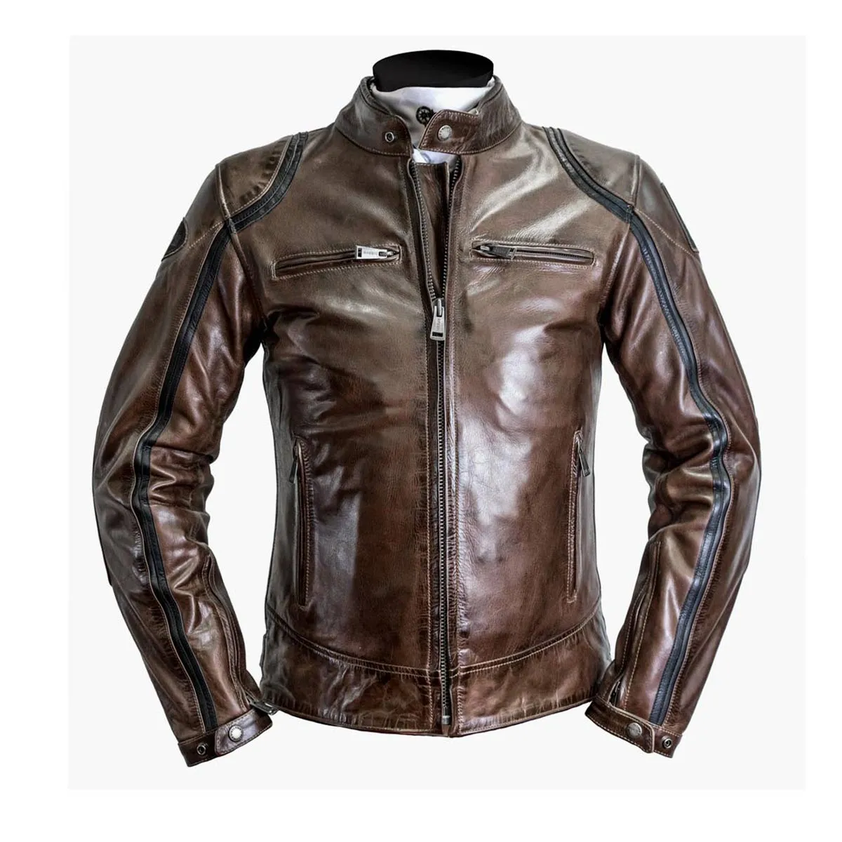 Helstons Modelo Leather Motorcycle Jacket