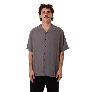 Hemp Minimal Thrills Contrast Stitch Bowling Shirt