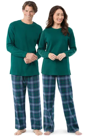 Heritage Plaid Matching Couples Pajamas