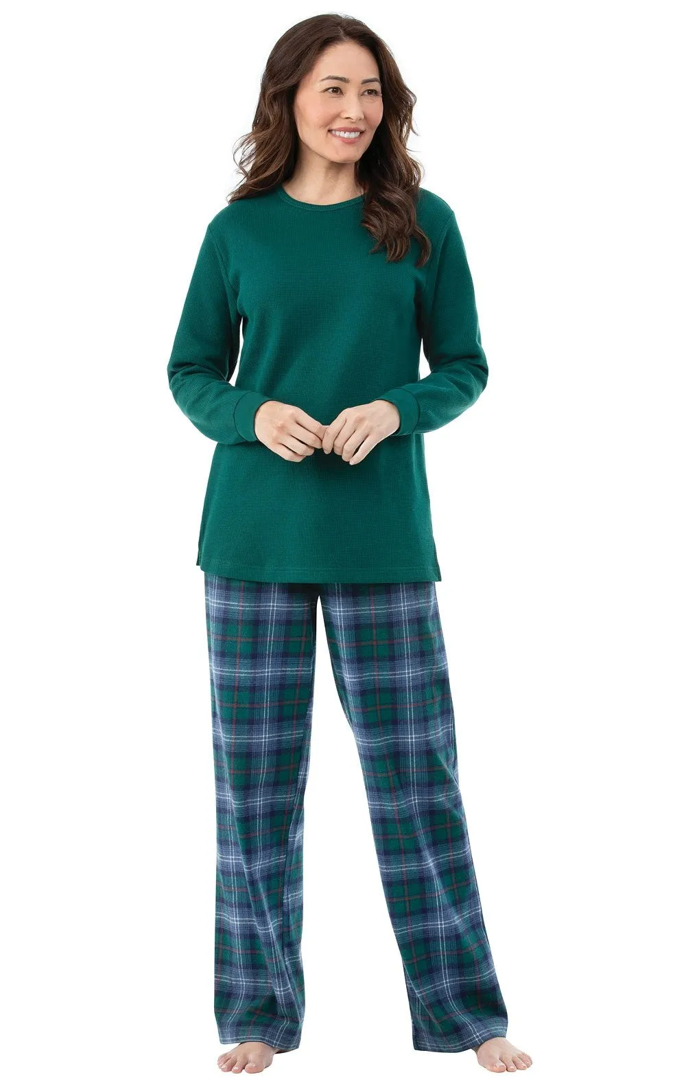 Heritage Plaid Matching Couples Pajamas