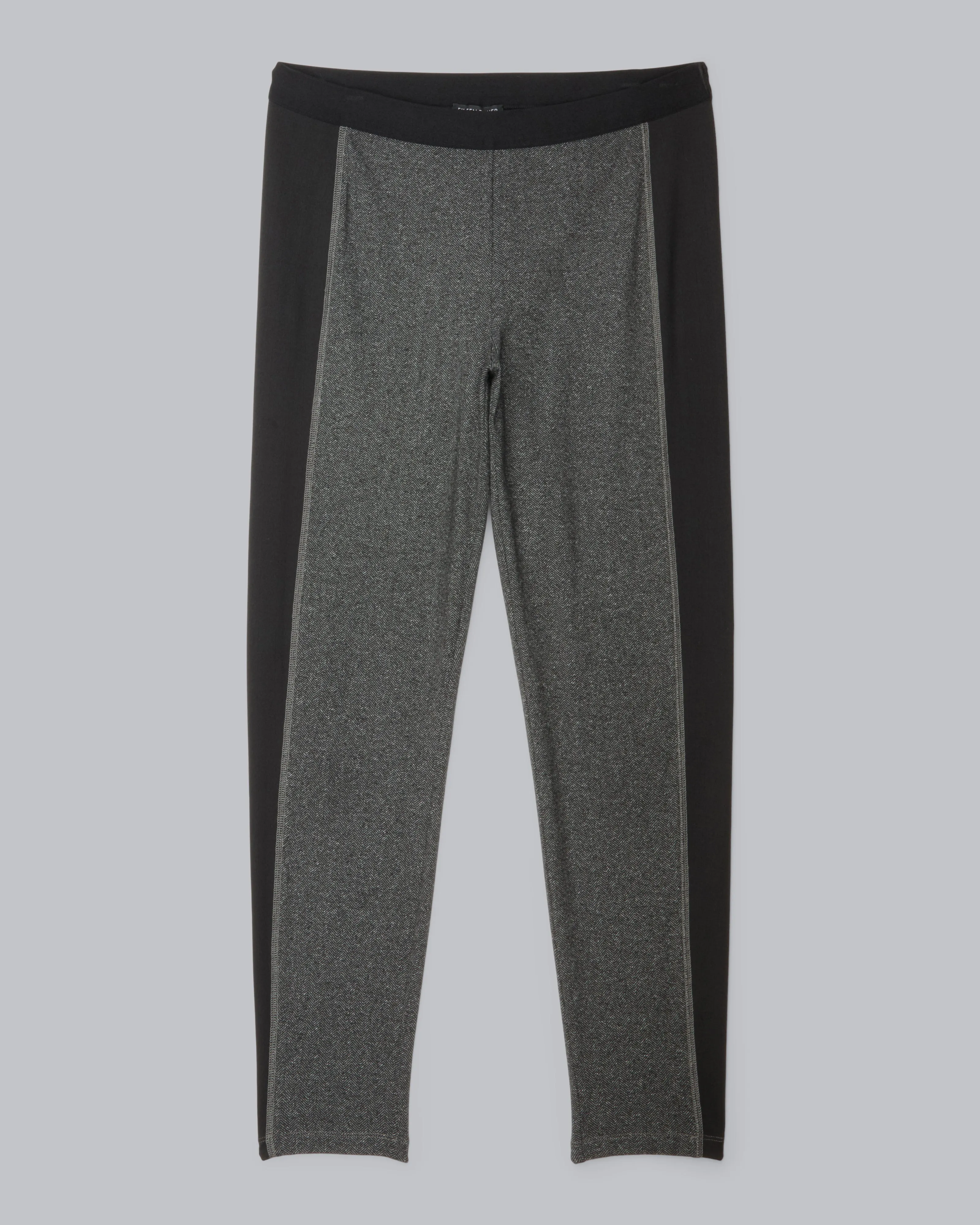 Herringbone Polyester Stretch Pant
