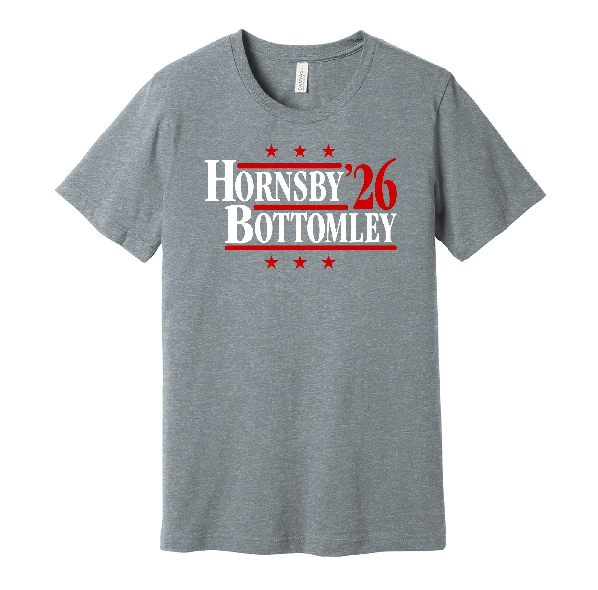 Hornsby & Bottomley '26 - St. Louis Baseball Legends Political Campaign Parody T-Shirt - Hyper Than Hype Shirts