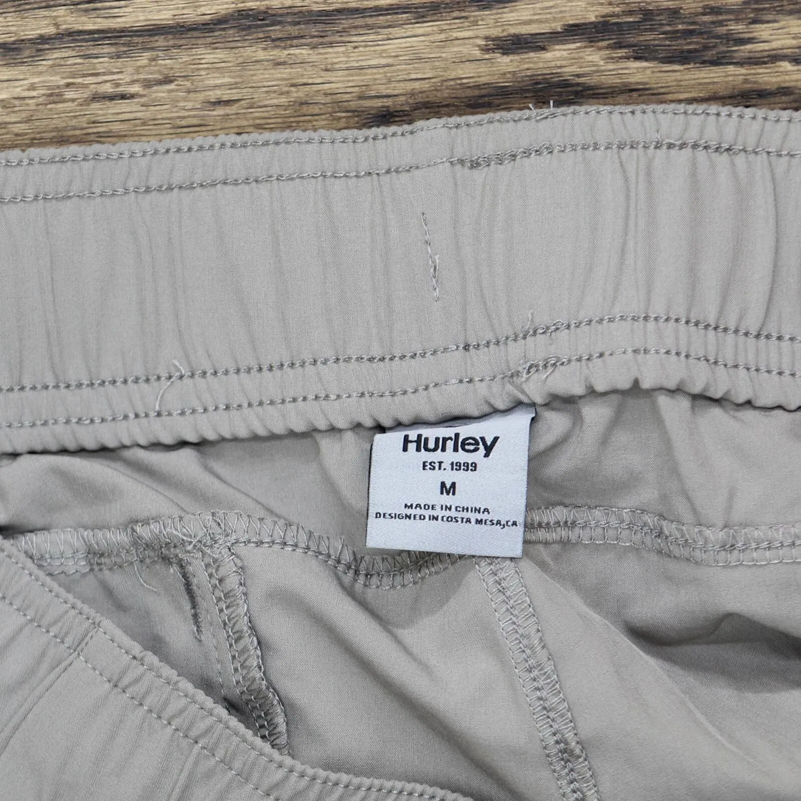 Hurley Womens Ladies Stretch Pull On Pants 1722515 Sand Gray M