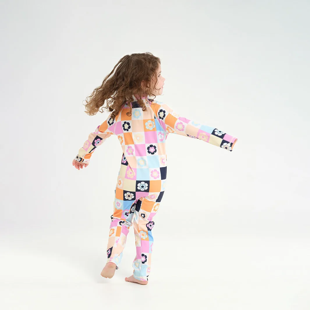Infant Patch LS Swim Zip Suit