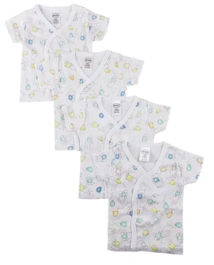Infant Side Snap Short Sleeve Shirt - 4 Pack NC_0205